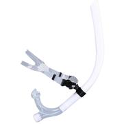 Kexpery Boccaglio in silicone per allenamento di nuoto, boccaglio anteriore a montaggio centrale, comodo tubo per nuoto e respirazione frontale, per snorkeling, immersioni subacquee, apnea, nuoto