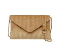 Kexpery Borsa a tracolla da donna con tracolla piccola catena a tracolla borsa a mano, oro, 190.00x100.00x370.00mm