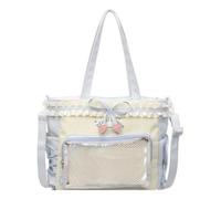 Kexpery Borsa a tracolla donna grande capacità stile Y2K con papillon Anime, ideale per viaggio e uso quotidiano