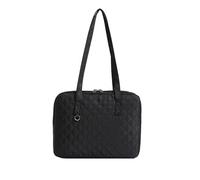 Kexpery Borsa per computer da donna Puffy tinta unita borsa portatile con doppia maniglia cerniera leggera per viaggi e affari