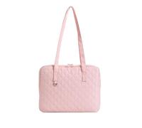Kexpery Borsa per computer da donna Puffy tinta unita borsa portatile con doppia maniglia cerniera leggera per viaggi e affari