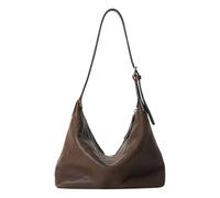 Kexpery Borsa tote casual in pelle PU capacità borsa da viaggio (caffè) (caffè)