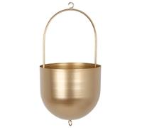 Kexpery Cestini per piante da appendere in metallo, creativi, minimalisti, da appendere, per piante grasse, fiori e piante aeree (oro)