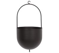 Kexpery Cestini per piante da appendere in metallo, creativi, minimalisti, per interni ed esterni, giardino, balcone (nero, S)