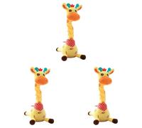 Kexpery Giocattolo giraffe in peluche con LED e funzioni su ciò che dici per i bambini dai 6 ai 12 mesi