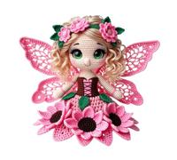 Kexpery Kit di uncinetto fiori di girasole con strumenti e tutorial per dilettanti Creazione Bambole Handmade Decorazione Casa Regalo Donne