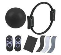 Kexpery Kit Pilates da 5 camere con Anello tonificante da 38 cm e Striscia di Resistenza per l'allenamento Portatile