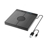 Kexpery Lettore CD/DVD esterno 7 in 1 lettore DVD con 2 porte USB/Type-C masterizzatore CD/DVD portatile USB 3.0 1 slot per schede TF/SD lettore disco CD/DVD masterizzatore lettore masterizzatore