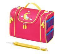 Kexpery Little Tikes - Custodia da trasporto per Dream Machine Books Starter, impermeabile, con manico e tracolla, rosa rosso, Cucitura