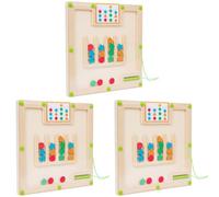 Kexpery Montessori Awakening Toy Ordining Colori e Forme Game di Memoria Magnetica per Bambini Regalo di Compleanno