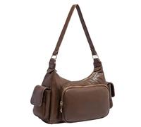 Kexpery Picca in pelle Stile vintage per donne Spaziosa borsa alla moda per gite e viaggi