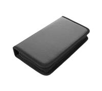Kexpery Porta CD DVD portatile con cerniera 80 pz Capacità Doppio lato CD DVD Custodia Custodia Antipolvere Portable Disc CD VCD DVD Borsa per il trasporto Doppio lato CD DVD Storage Organizer