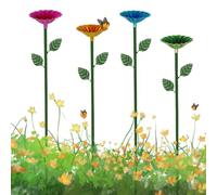 Kexpery Stazione di irrigazione a forma di ape con palo per il giardino (giallo)