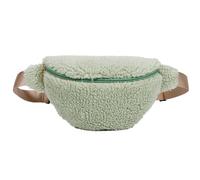 Kexpery Unisex Peloso Fanny Pack Chiusura Cerniera Fuzzy Crossbody Bag Moda Multifunzionale Pieghevole Leggero Ragazze Ragazzi Versatile Bag, Verde, Taglia unica