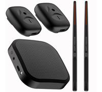 Kexpery Virtual Air Drum Set Portatile elettronico virtuale Air Drum Bacchette Pedali Kit di batteria professionale for realtà virtuale for principianti Bambini Adulti (Nero Goditi lo stile)