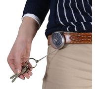 Key-Bak : portachiave-retrattile estensibile inox con cavo in Kevlar cm.60