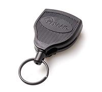 KEY-BAK S48 - Bobina retrattile di bloccaggio, cavo in acciaio inox da 48", custodia in policarbonato resistente, colore nero, 5,79 x 1,78 x 8,64 cm