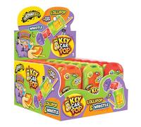 Key Car Pop Lecca Lecca a Forma di Telecomando Automobile con Fischietto Gusti Fragola Lampone Mela Verde 18 Unità