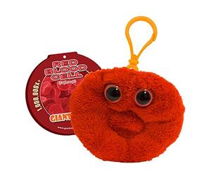 KEY CHAIN Giant Microbes MINI (Mini - Miniature in Size - 2-3 Inches) Red Blood Cell (Erythrocyte) by Giant Microbes