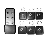 Key Finder - Tracker fino a 90 dB, raggio di 40 m, wireless, con trasmettitore e 6 ricevitori, per telefono anziano, borsa da viaggio per animali domestici