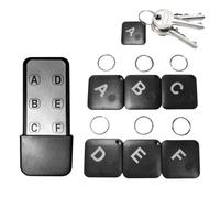 Key Finder | Tracker wireless fino a 90 dB, raggio d'azione per chiavi con trasmettitore e 6 ricevitori, per telefono anziano, animali domestici, borsa da viaggio