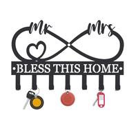 Key Holder For Wall - Hollow Design Modern Hanger Rack, Decorative Key Wall Organizer, Durable Entryway Storage Hook Set | Keys Holder For Bathroom, Door, Home, Apartment, Entryway, Kitchen