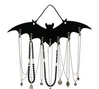 Key Holder Gothic Decor Wooden - Bat-Shaped Coat Organizer Hanger Halloween | Halloween Decor Wall Hook for Home, Dormitory, Farmhouse, | Haunted House, Entrance, Living Room, Bathroom Key Holder Gothic