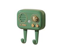 Key Holder Wall Mount, Key Organizer with Reminder Audio, Adjustable Volume Alert System, Entryway Storage Hooks, Ideal for Kitchen, Living Room, Garage, Hallway, Dorm, 3.27×2.28 Inch