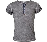 KEY LARGO Arena Button T-Shirt, Argento (1107), XL Uomo