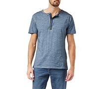 KEY LARGO Arena Button T-Shirt, Flintstone Blue (1233), S Uomo