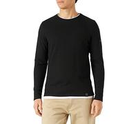 KEY LARGO Stefano Round Maglia di Tuta, Nero (1100), L Uomo