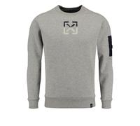 Key Largo Felpa ' ELECTION' grigio / nero / argento Uomo Key Largo XXL grigio / nero / argento