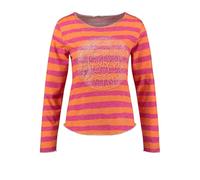 Key Largo Happiness Round Maglia a Maniche Lunghe, Arancione-Rosa (2393), M Donna
