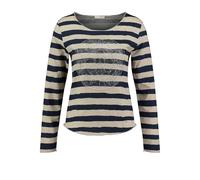 Key Largo Happiness Round Maglia a Maniche Lunghe, Navy (1200), S Donna