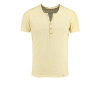 KEY LARGO Lemonade Button T-Shirt, Giallo Pastello (1418), XL Uomo