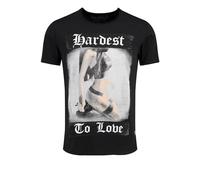 KEY LARGO Level Round T-Shirt, Nero (1100), XL Uomo