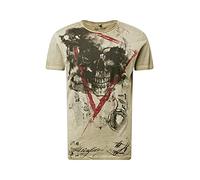 KEY LARGO Maglietta da Uomo Hype Round (Confezione da 1), Mil.Green (1502), L