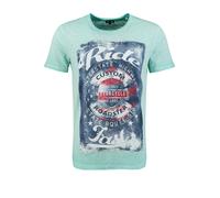 Key Largo Maglietta 'Fast' blu denim / menta / rosso Uomo - Abbigliamento - Taglie comode - Maglie e T-shirt Key Largo XXXL