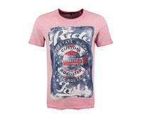 Key Largo Maglietta 'Fast' blu denim / rosa antico / rosso / bianco Uomo Key Largo M