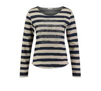 Key Largo Maglietta 'Happiness' beige / navy Donna Key Largo XL beige / navy