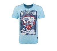 Key Largo Maglietta 'KLRaceway' navy / blu cielo / rosso scuro / bianco Uomo Key Largo XL