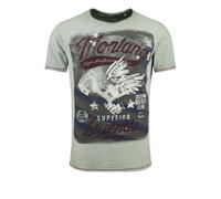 Key Largo Maglietta 'MONTANA' verde / colori misti Uomo Key Largo L