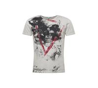 KEY LARGO Hype Round T-Shirt, Argento (1107), S Uomo