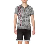 KEY LARGO Monte Riot T-Shirt, Argento (1107), XXL Uomo