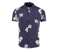 KEY LARGO MSH Mauritius-Maglia a Maniche Corte Camicie, Navy (1200), M Uomo