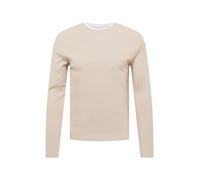 Key Largo Pullover 'Sarasota' sabbia / bianco Uomo Key Largo M sabbia / bianco