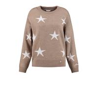 Key Largo Pullover 'Twinkle' marrone / bianco Donna - Abbigliamento - Taglie comode - Pullover e cardigan - Pullover Key Largo M