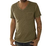 KEY LARGO Soda New V-Neck T-Shirt, Verde (1500), S Uomo