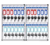 Key Lock Box Armadietto di stoccaggio delle chiavi con serratura Chiave di sicurezza Orga Key Safe Box Home Security Key Holder Soluzione di gestione delle chiavi Armadietto portachiavi a parete