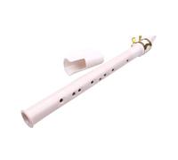 Key of C gamma due ottave sassofono da viaggio tascabile, strumento compatto portatile facile da suonare, sassofono tascabile per chiave C, mini sassofono (colore: bianco)